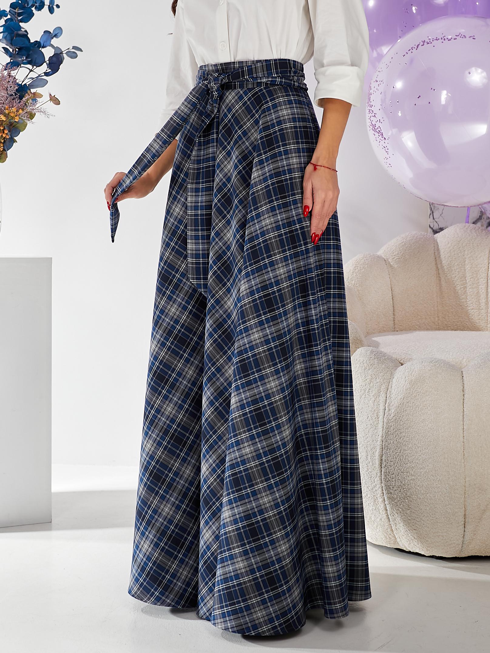 Blue Plaid Maxi Skirt Navy Blue Plaid Maxi Skirt Long Tartan Woman Skirt Maxi Skirt With Pockets Long Skirt Long Plaid Skirt Long Skirt Etsy