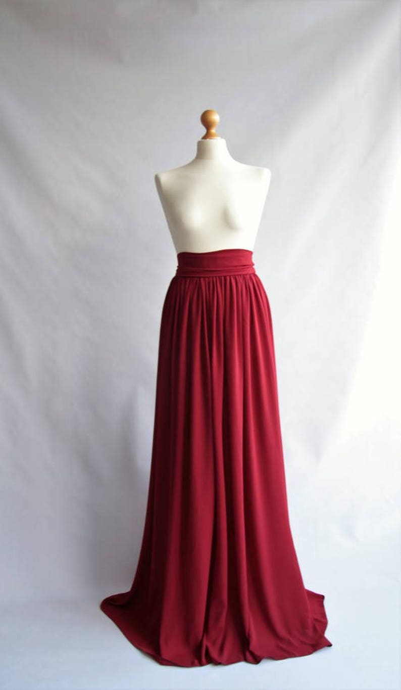 Shoulder Straps Circle Skirt Short Chiffon Dresses Burgundy