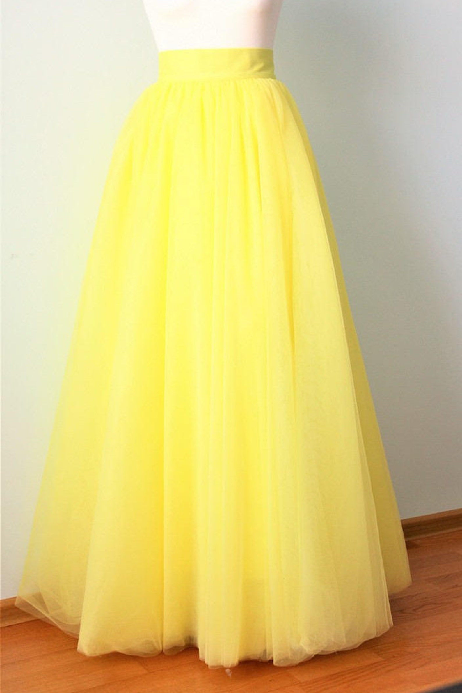 Yellow Skirt Maxi Tutu Skirt Yellow Wedding Maxi Bridesmaid Etsy