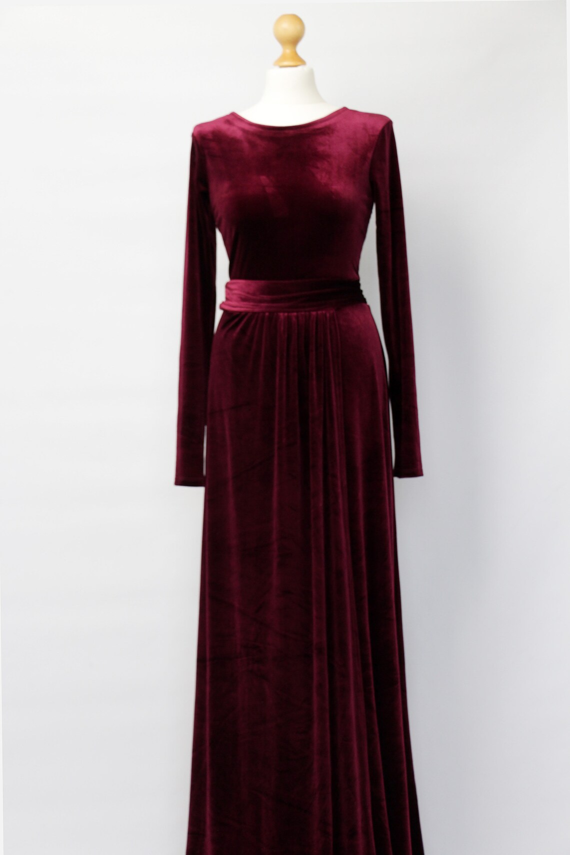 Velvet Maxi Dress Velvet Bridesmaid Party Dress Velvet Maxi Etsy