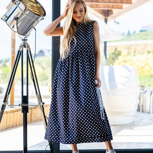 chinese dress ladies Black And White Polka Dot Wrap Over Top Frill Hem Midi Dress – AX Paris US main image 1