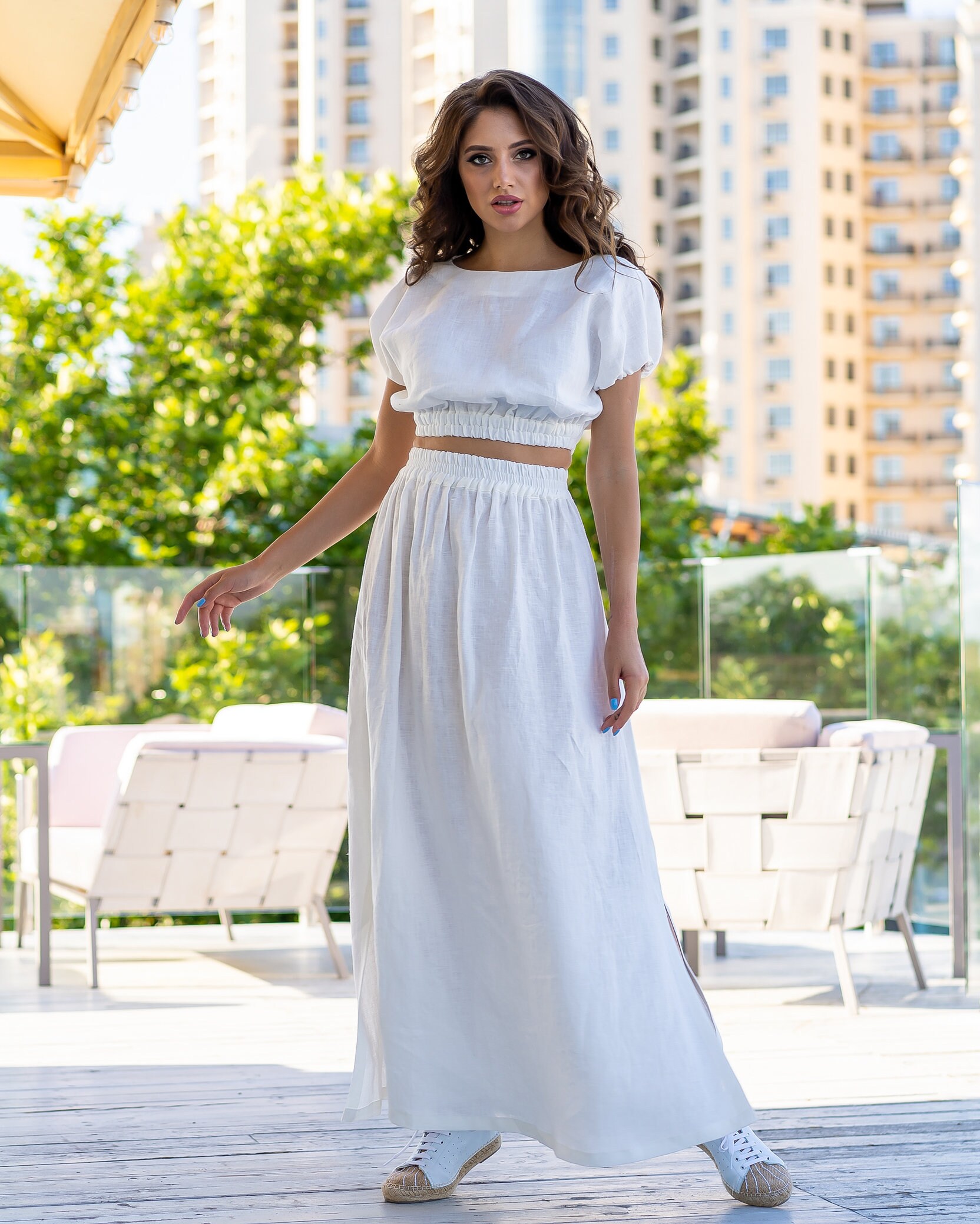 White Linen Maxi Skirt Maxi Linen Skirt Long Linen Etsy UK