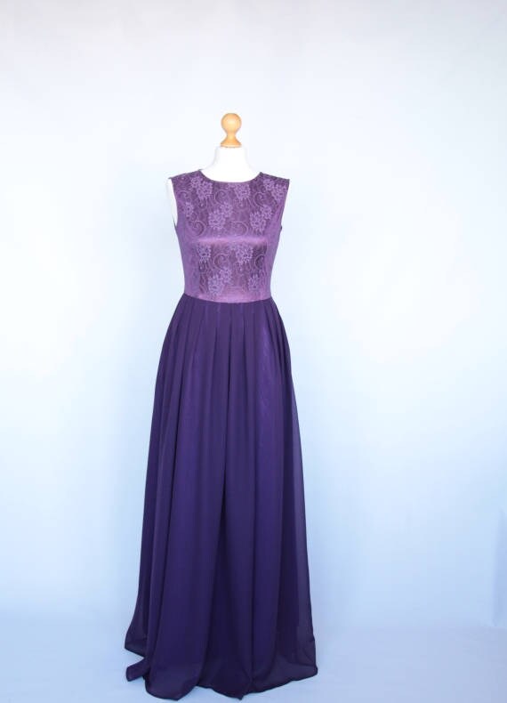 purple bridesmaid dresses with sleeves