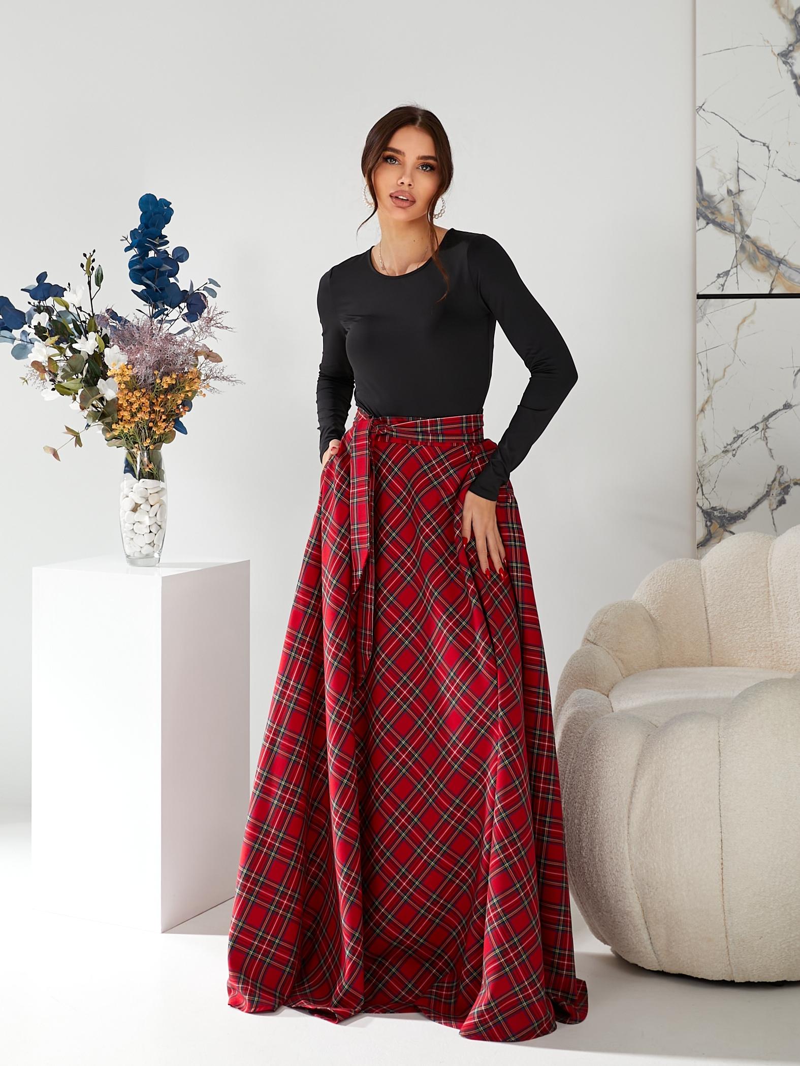 chinese dress ladies Rose Tartan Dress