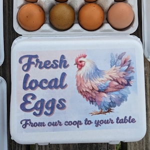 Unicorn Vintage Egg Cartons | Full Color Printed, Holds 12