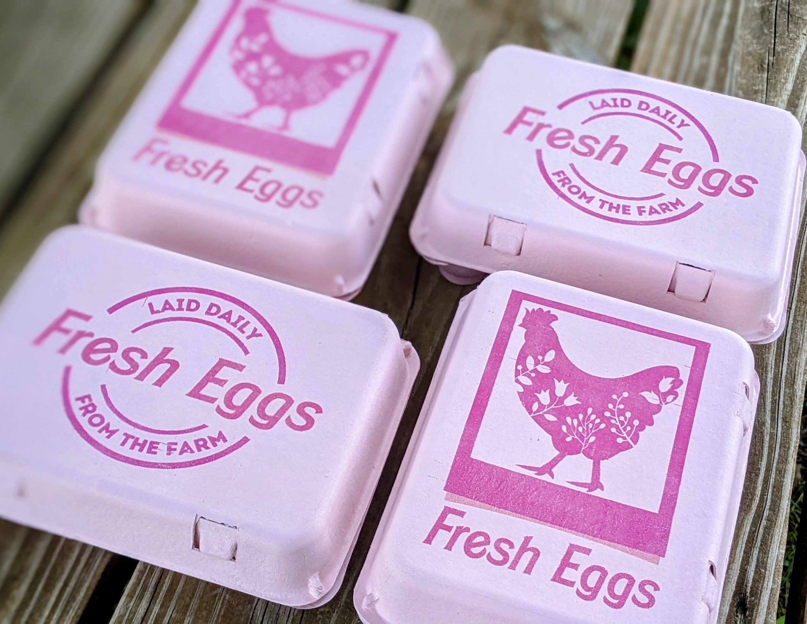 Fresh From the Nest - Unwashed Egg Carton Stamp