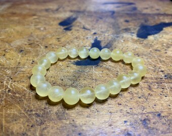 Yellow calcite crystal beaded bracelet *MADE TO ORDER*