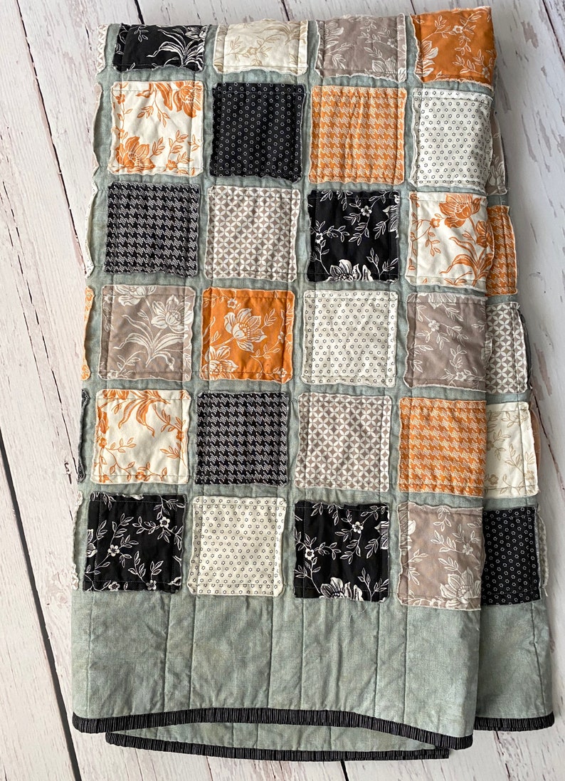Halloween Lap Quilt All Hallow's Eve Patchwork Throw Etsy