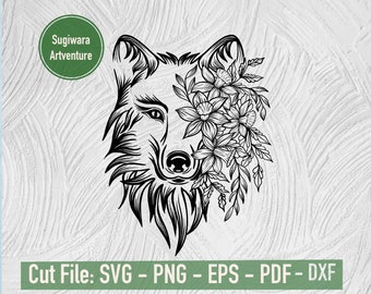 Download Wolf Mandala Svg Etsy