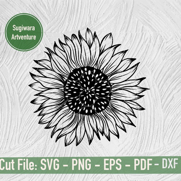 Sunflower svg - Sunflower cut file - 4th of July svg - png - eps - dxf - pdf - save 30 for 3 items -  flower svg