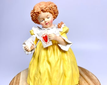 Estatueta pequena muito fofa Maud Humphrey Bogart-Sealed with a Kiss H1316 1988