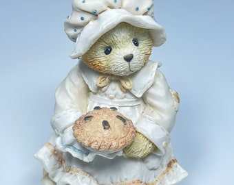 Estatueta de ursinhos vintage querida paciência. A felicidade é caseiro.