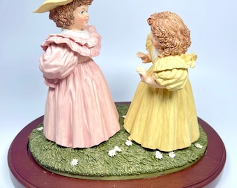 Muito raro! Maud Humphrey Bogart-A Chance Acquaintance H5589 1991 em uma base de madeira 1991