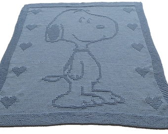 Snoopy Blanket/Knitting/Pattern/English/DK yarn