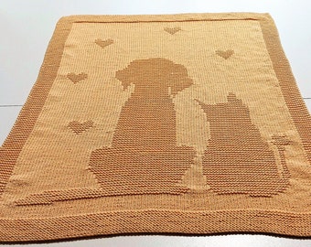 Tender Friends Blanket/knitting/Pattern/English/DK yarn