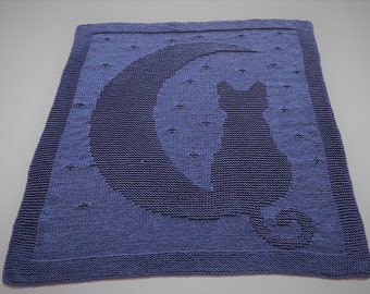 Starry Night Blanket/knitting/Pattern/English/DK yarn