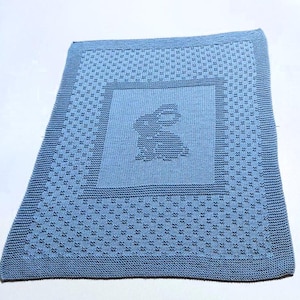 Klaus Baby Blanket, Knitting, Baby Blanket, English Pattern, DK yarn
