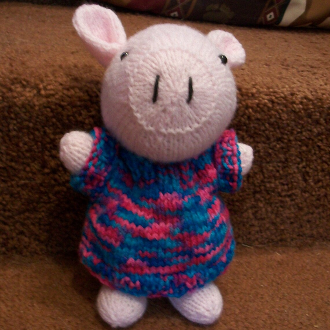 Knit Pig in a Sweater Etsy