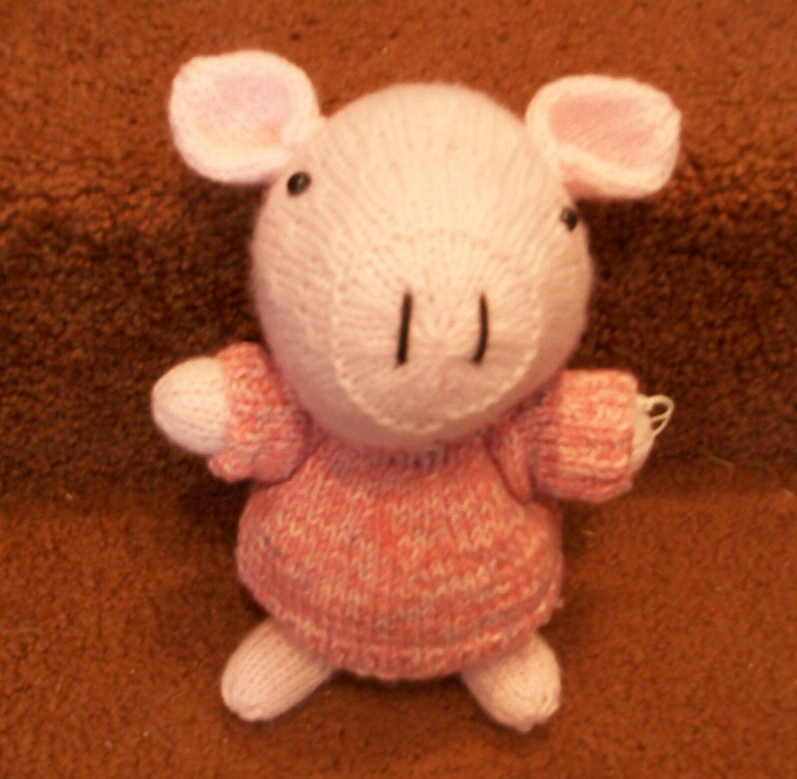 Knit Pig in a Sweater Etsy