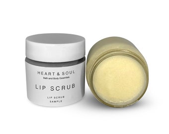 Natural Handmade Vegan Lip Scrub – Organic Sugar Lip Polish | Cruelty Free Lip Care Exfoliating Lip Scrub | Natural Lip Care | 1 oz Jar