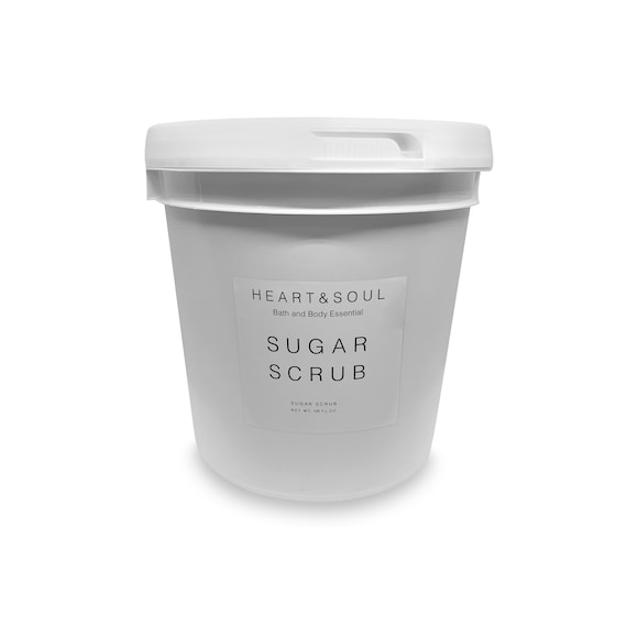Natural Handmade Vegan Sugar Scrub: Cruelty-Free | Organic Body Exfoliant | Gallon | Wholesale & Private Label