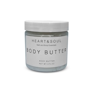 CLEARANCE – Natural Organic Body Butter – Vegan | Handmade Moisturizer | Whipped Skincare | Gentle for Sensitive Skin | 4 oz