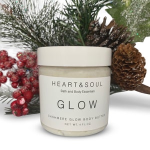 CLEARANCE – Cashmere Glow Body Butter | Vegan | Organic | Handmade Skincare | Moisturizing Cream | Cruelty-Free | 4 oz