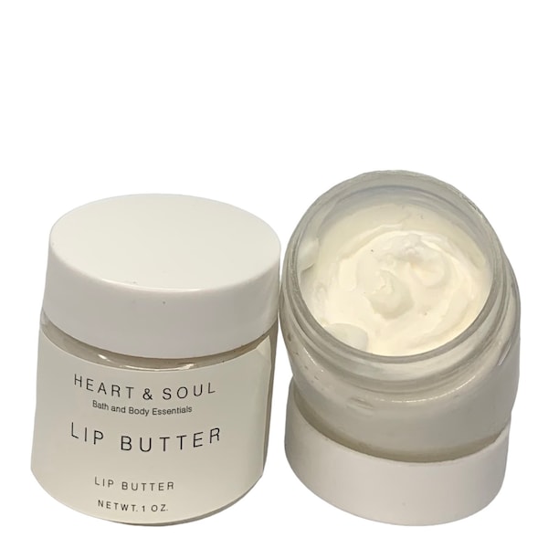 Natural Handmade lip butter-Vegan Lip Butter-Cruelty Free Lip Butter-Organic Lip Butter-1oz Lip Butter-Lip Polish- Lip Gloss-Lip Care