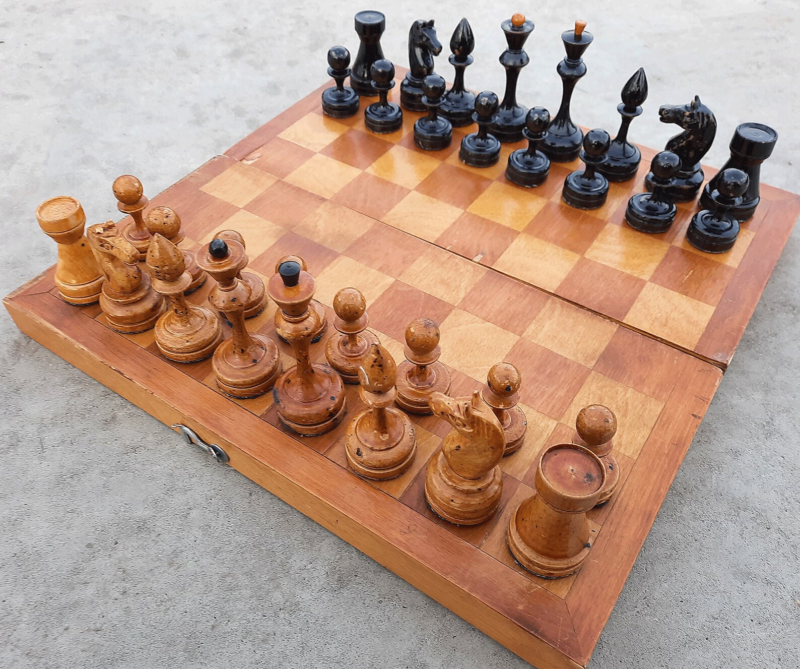 Alte hölzerne sowjetische Schach / / antike 1950er-1960er | Etsy