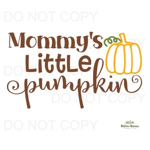 Mammas lilla pumpa SVG digital klippfil för Silhouette Cameo, Cricut Explore, SIL Studio designprogramvara - höst höst halloween