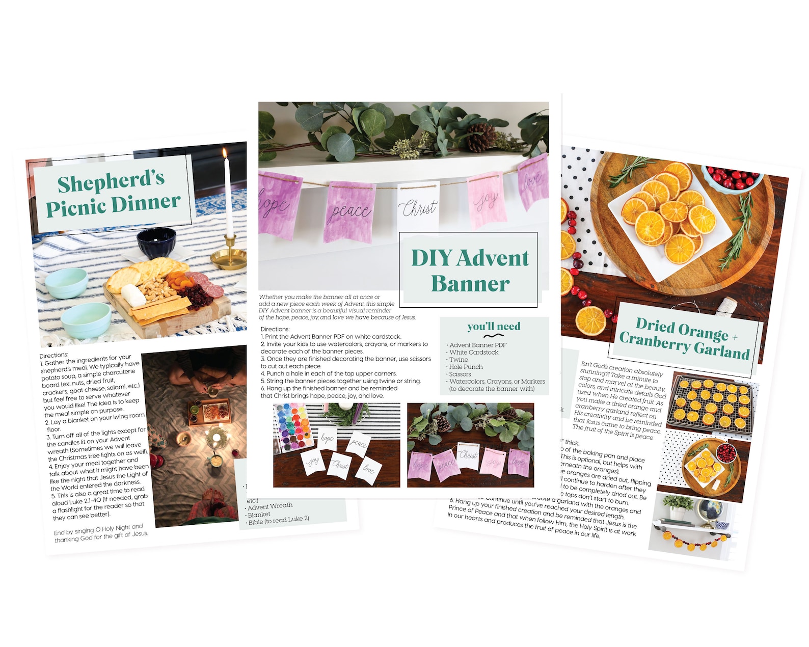 PRINTABLE Expectant Family Advent Guide Advent Christmas Etsy