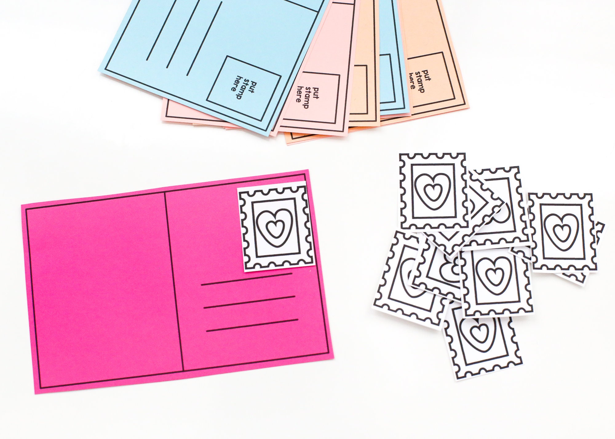 PRINTABLE Pretend Play Post Office Valentine's Day - Etsy