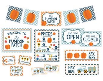 PRINTABLE Pumpkin Patch Pretend Play Kit | Kids Pretend Play | Printable Kids Activities | Pumpkin Party | Fall Party | Dramatic Play