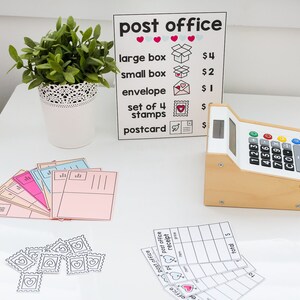 PRINTABLE Pretend Play Post Office Valentine's Day Activities Post