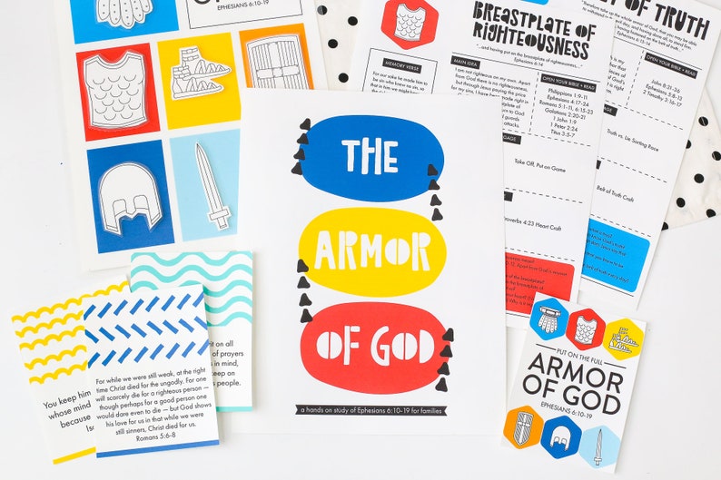 PRINTABLE The Armor of God Activity Pack Bible Activity image 4