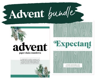 PRINTABLE Family Advent Bundle | Advent Christmas Devotional | Kids Advent Countdown | Printable Advent | Family Devotional | Homeschool