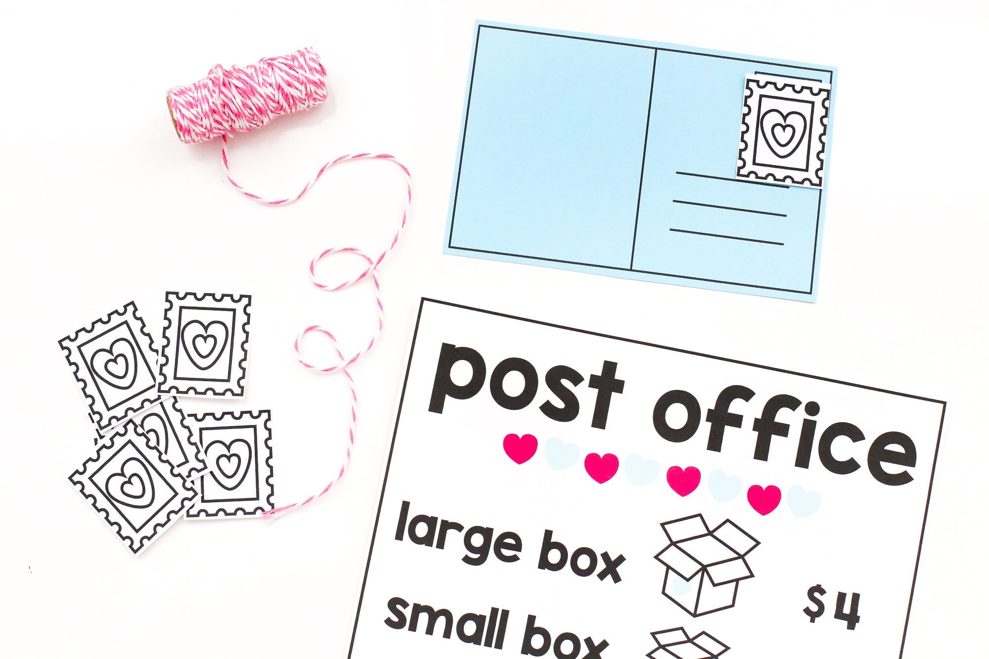 PRINTABLE Pretend Play Post Office Valentine's Day - Etsy
