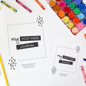 PRINTABLE Holy Week Journal for Kids | Holy Week Activities | Easter Kids Craft | Easter Family | Bible Study Holy Week for Kids | Easter