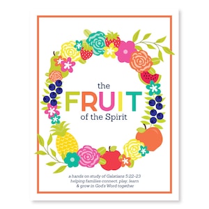 PRINTABLE Fruit of the Spirit Bible Activity Pack Bible Activity Kids Bible Study Sunday School Activity Christian Homeschooling image 1