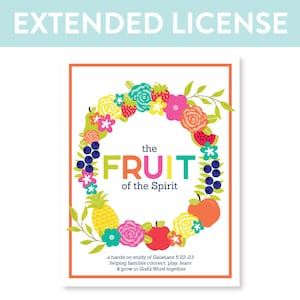 Extended License PRINTABLE Fruit of the Spirit Bible Activity Pack | Bible Activity | Vacation Bible School | Sunday School Activity| VBS