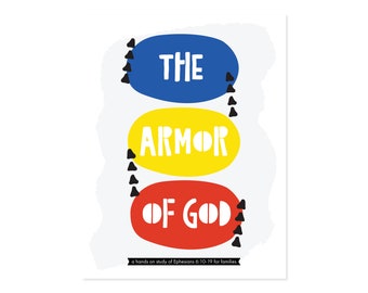 PRINTABLE The Armor of God Activity Pack | Bible Activity | Kids Bible Study | Sunday School Activity | Christian Homeschooling | VBS