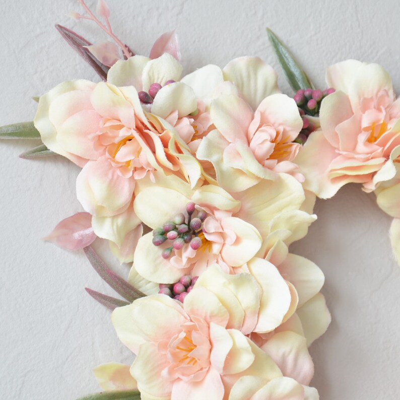 Floral Letters Baby Room Monogram Letter Nursery Decor Baby Etsy