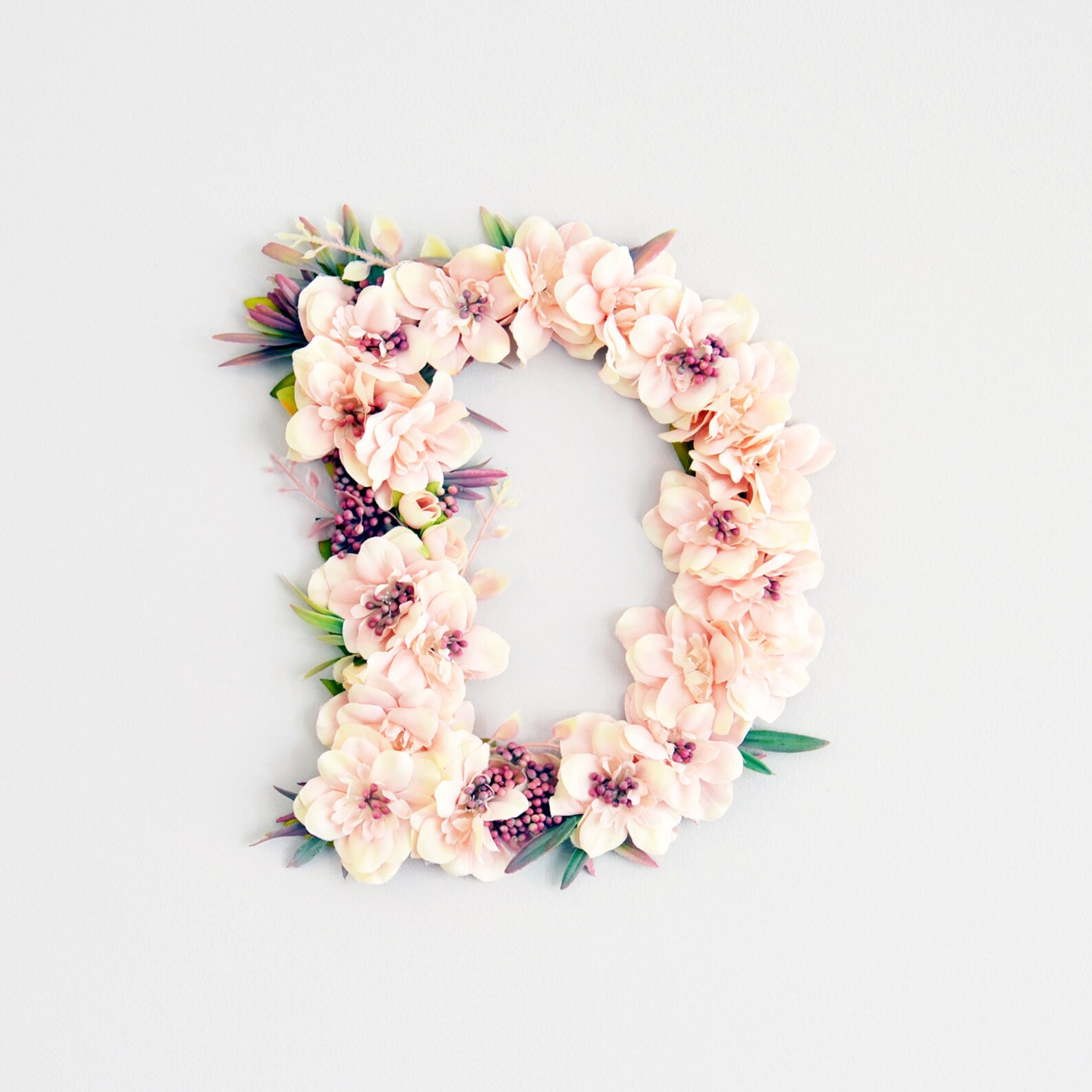 Floral Letters Baby Room Monogram Letter Nursery Decor Baby Etsy