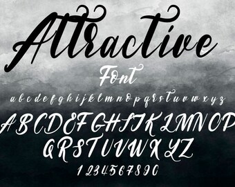 5 font bundlephotoshop fonthandwritten fontwedding etsy