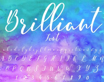 5 Font Bundle,Wedding font,Watercolor Fonts,Handwritten font,ttf font,Digital font,Cricut font,Alphabet,Word,Calligraphy,Script,Photoshop