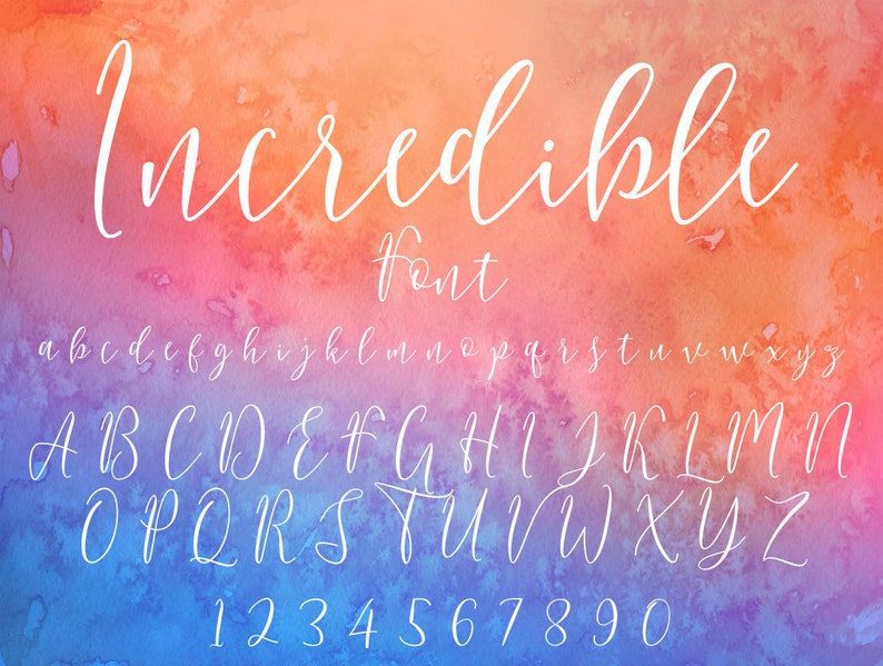 5 Font Bundle,ttf font,Wedding font,Watercolor Fonts,Digital font,Cricut font,Handwritten font