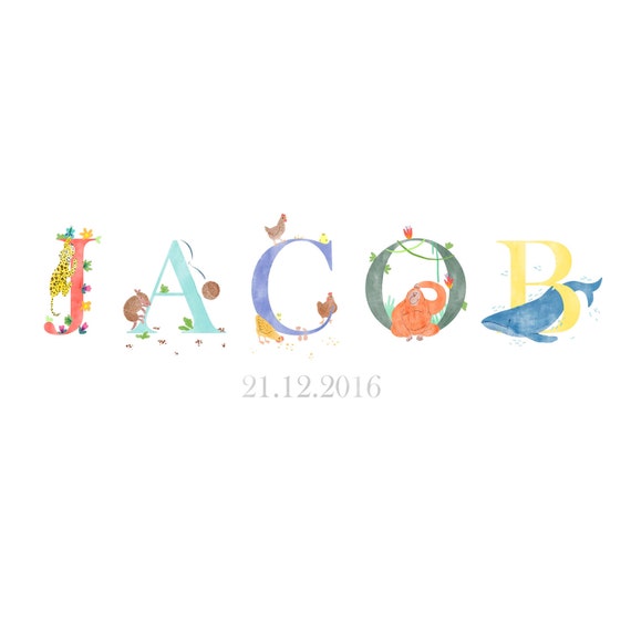 personalised baby name