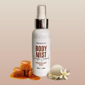 Vanilla Caramel Body Mist Spray, Perfume Body Spray,  Perfume Mist 100ml