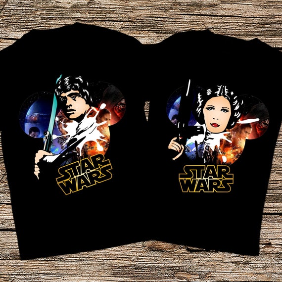 Disney Star wars couple shirts, Luke Skywalker and Princess Leia shirts, Matching Star Wars couple shirts, Star Wars The Last Jedi shirts Disney Star wars couple shirts, Luke Skywalker and Princess Leia shirts, Matching Star Wars couple shirts, Star Wars The Last Jedi shirts