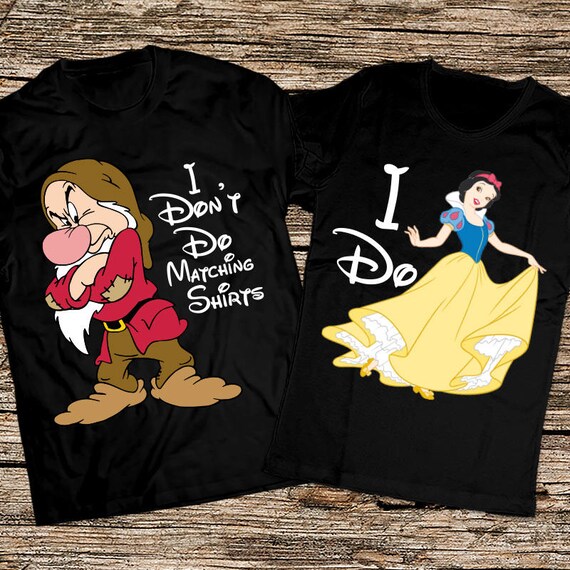 funny disney couple shirts